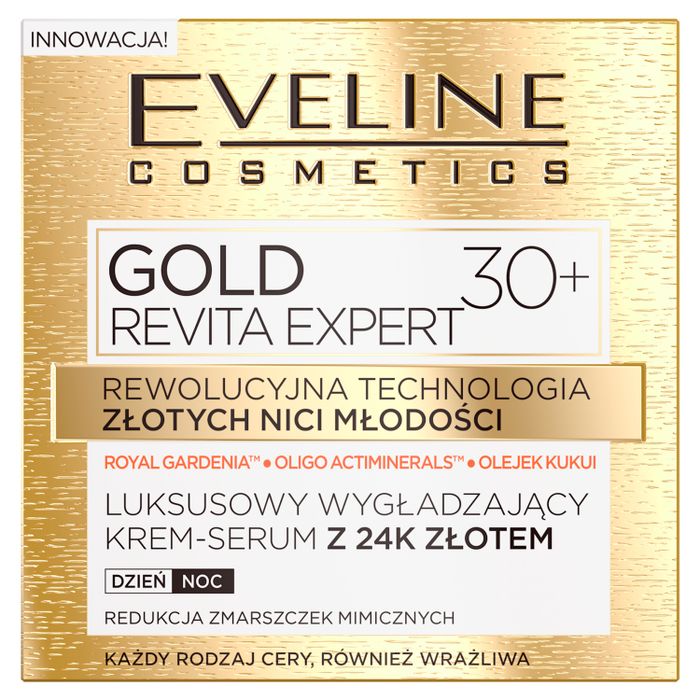 GOLD REVITA  EXPERT Luksusowy wygladzający krem-serum z 24k złotem 30+ main product photo