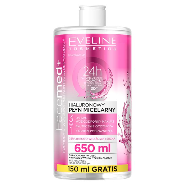 Facemed Hialuronowy płyn micelarny 3w1 main product photo