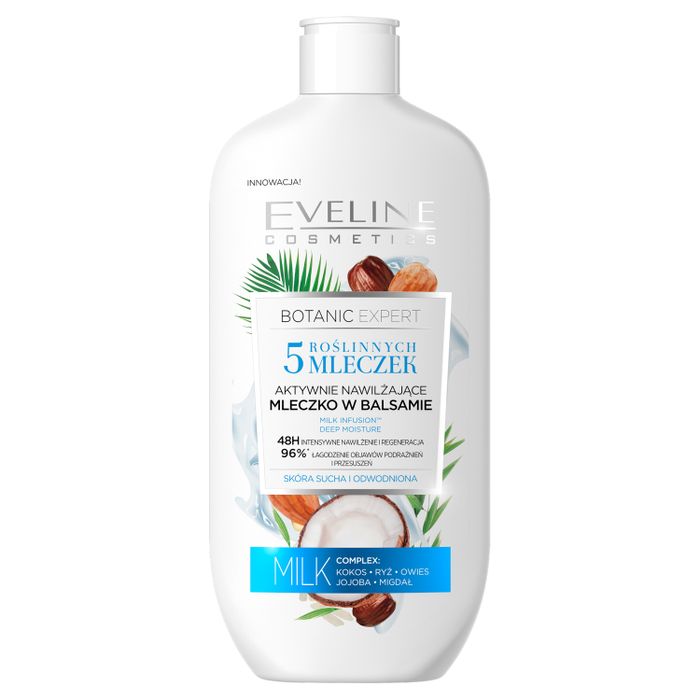 Botanic Expert 5 Roślinnych mleczek Aktywnie nawilżające mleczko w balsamie main product photo