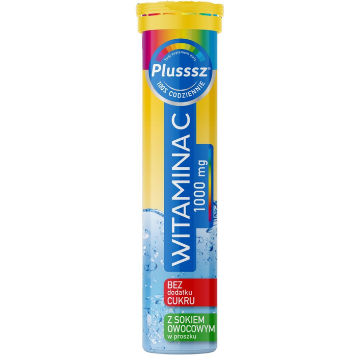 Plusssz Witamina C 1000 mg tabletki musujące 20 tabletek main product photo