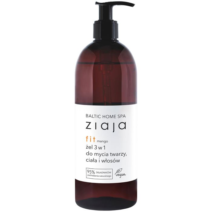 Ziaja Baltic Home Spa fit Żel 3 w 1 do mycia twarzy ciała i włosów mango 500 ml main product photo