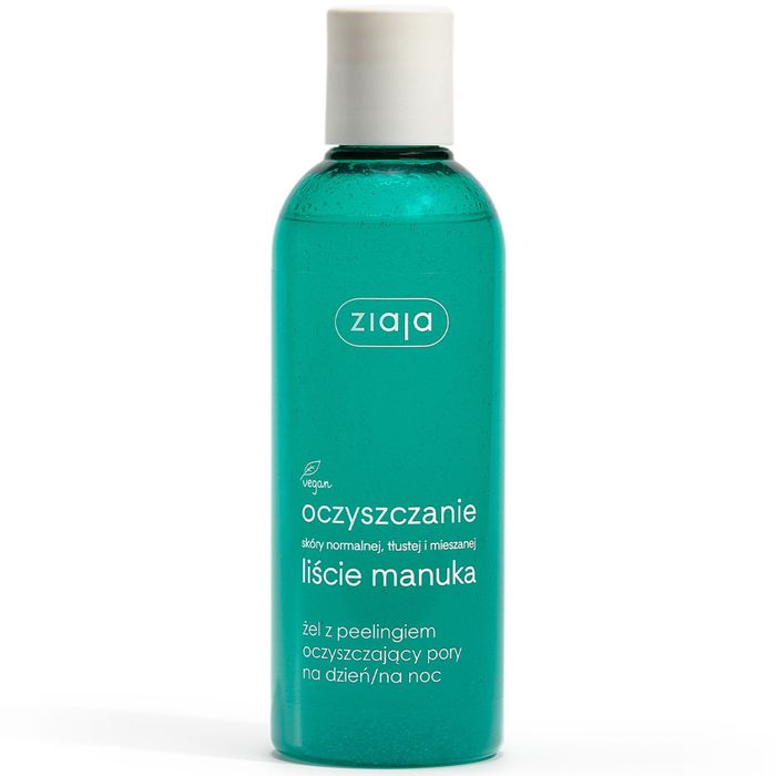 Ziaja Liście Manuka Żel z peelingiem oczyszczający pory na dzień/na noc 200 ml main product photo