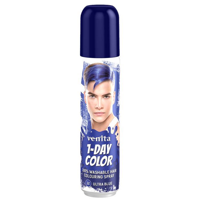VENITA spray do koloryzacji włosów 1-DAY 12 ULTRA BLUE 50ml main product photo