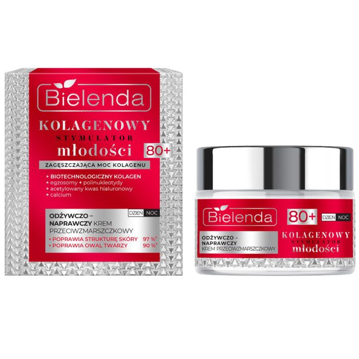 Bielenda Kolagenowy Stymulator Młodości 80+ krem do twarzy 50 ml main product photo