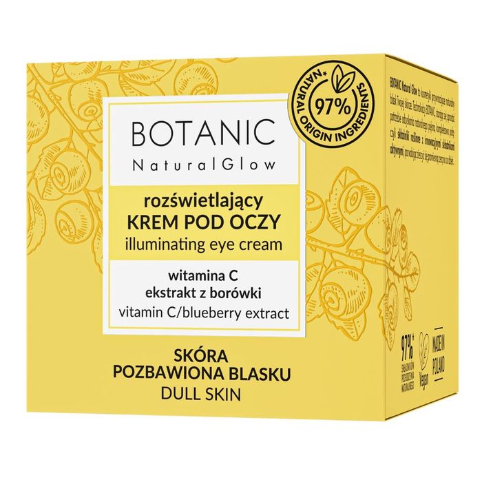 Botanic Natural Glow rozświetlający krem pod oczy 30 ml main product photo