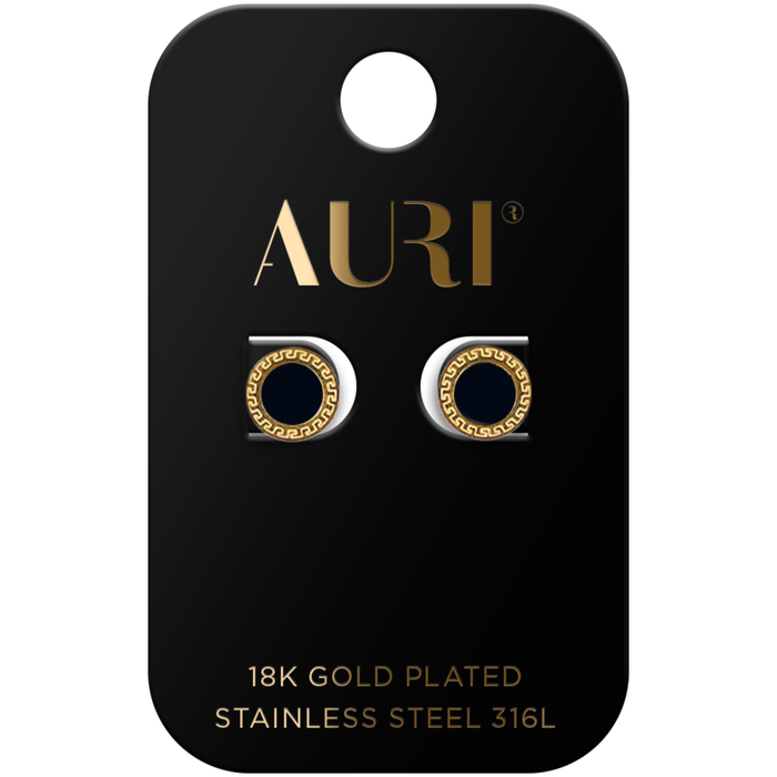 AURI KOLCZYKI SZTYFTY CZARNE KOŁKA main product photo
