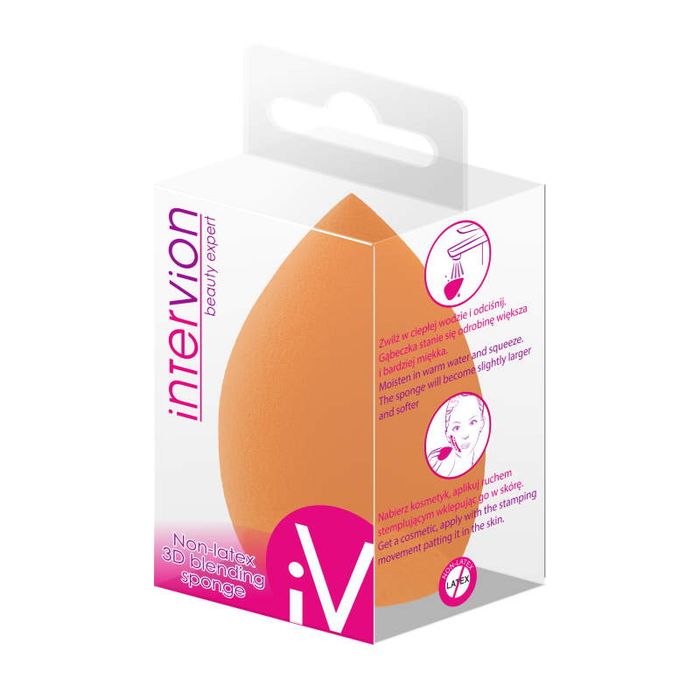 INTERVION INTERV GĄBKA 3D KSZTAŁT ŚCIĘTEJ OLIWKI main product photo