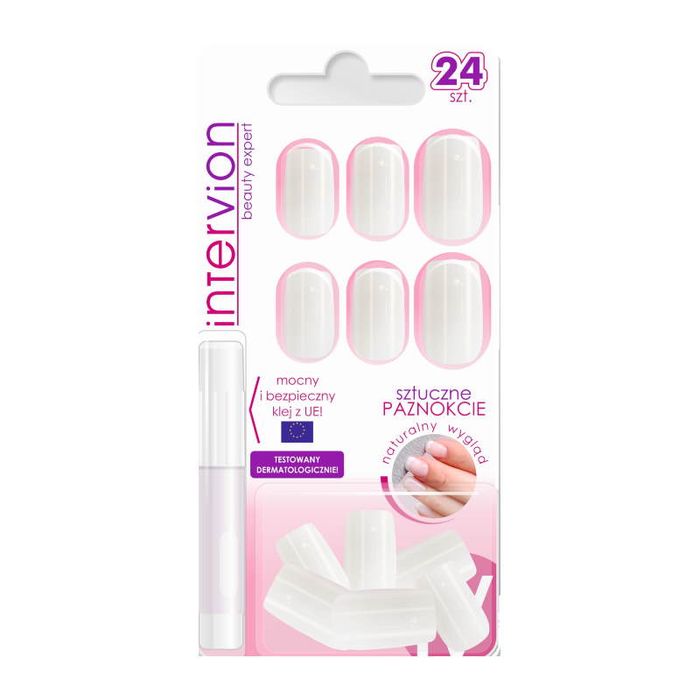 INTERVION INTERV SZTUCZNE PAZNOKCIE MLECZNE - DŁ main product photo