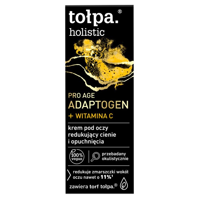 TOŁPA HOLISTIC Krem pod oczy redukujący cienie i opuchnięcia, adaptogen + witamina C., 10 ml main product photo