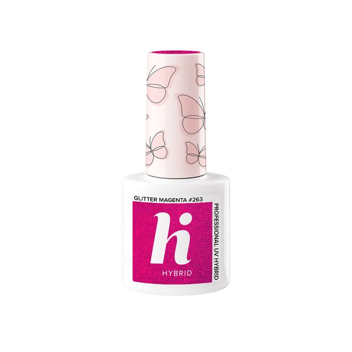 Hi Hybrid lakier hybrydowy Glitter Magenta 263 5ml main product photo