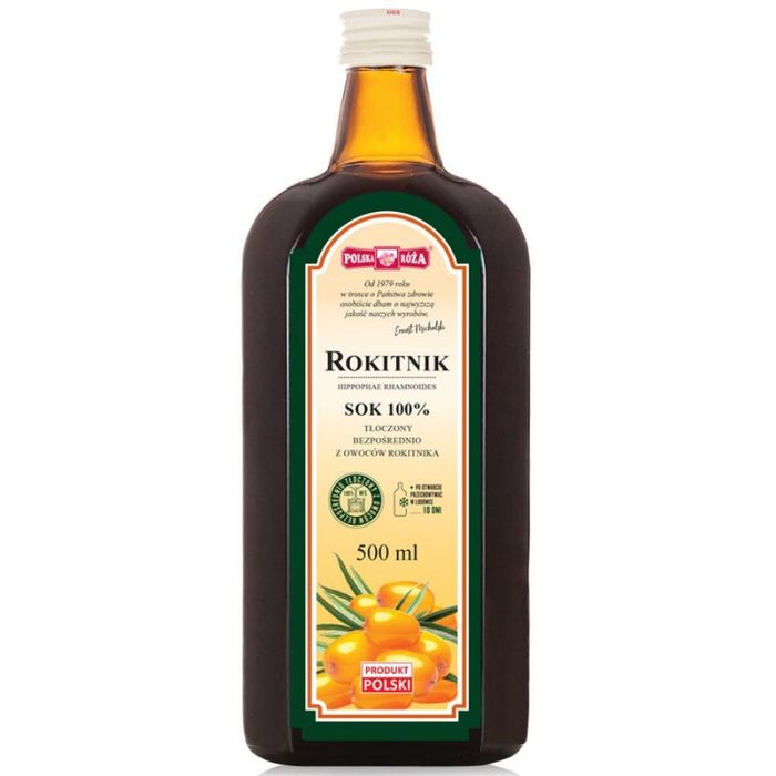 Polska Róża sok z rokitnika 100% 500 ml main product photo