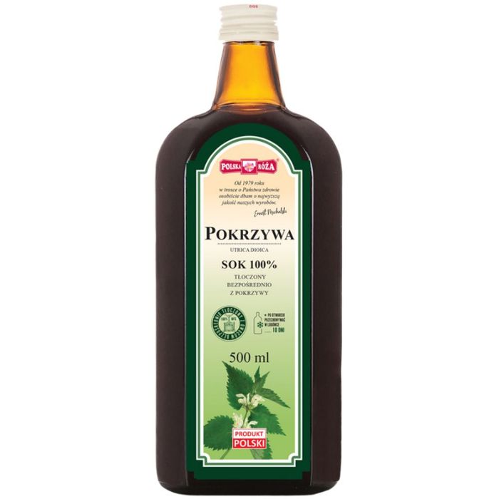 Polska Róża sok z pokrzywy 100% 500 ml main product photo