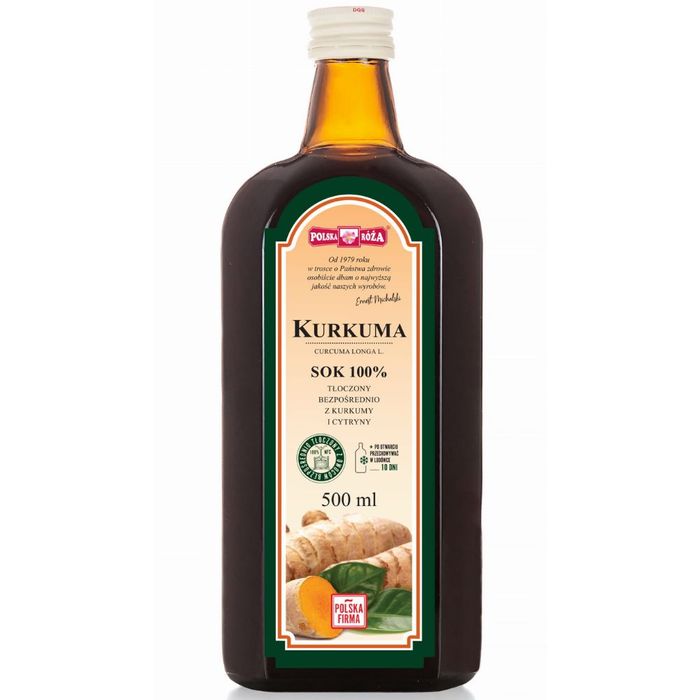 Polska Róża sok z kurkumy 100% 500 ml main product photo