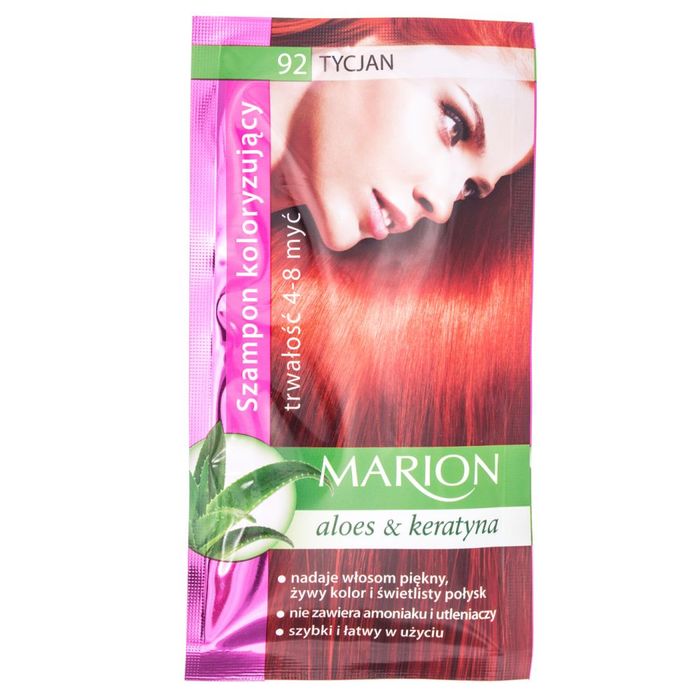 MARION Szamponetka szampon koloryzujący nr.92 TYCJAN, 40 ml main product photo