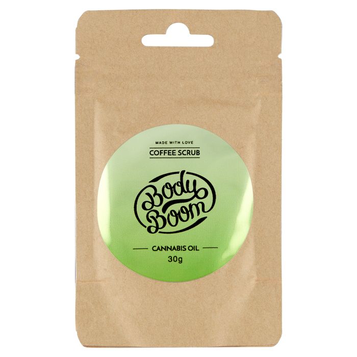 BodyBoom Cannabis Oil Peeling kawowy 30 g main product photo