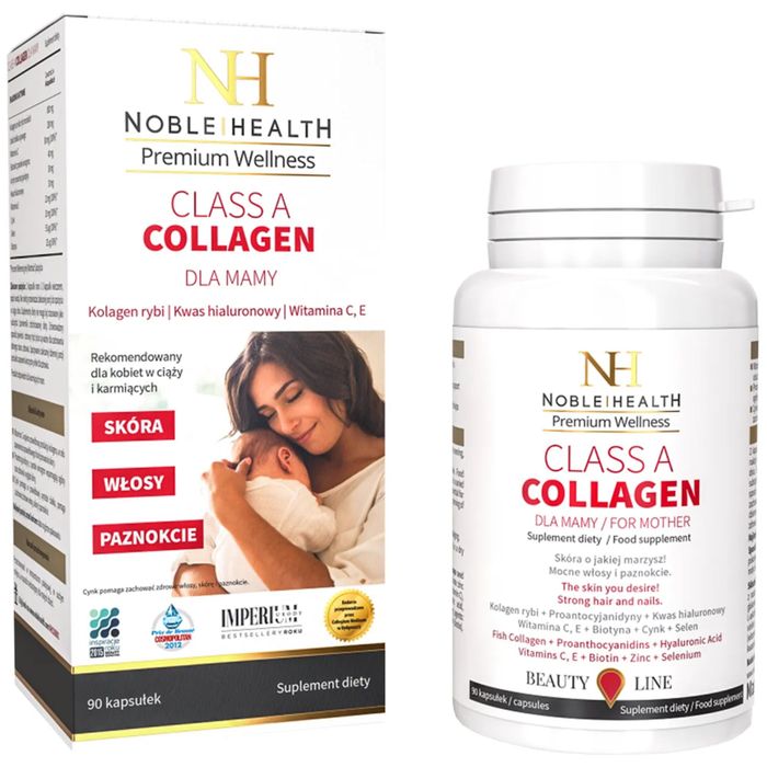 Noble Health Class A Collagen Dla Mamy kolagen 90 kapsułek main product photo