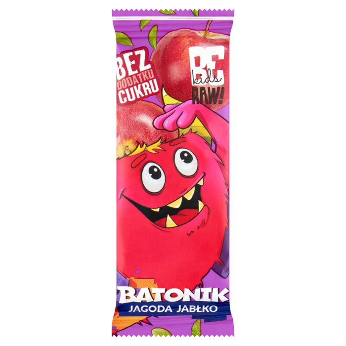 Be Raw! Kids Batonik jagoda jabłko 25 g main product photo