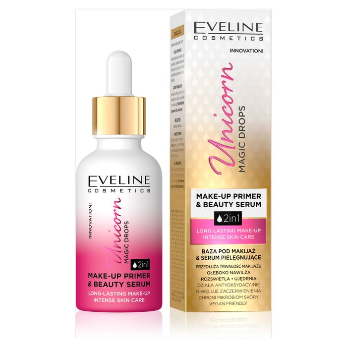 Eveline Unicorn Magic Drops Pielęgnująca baza pod makijaż main product photo