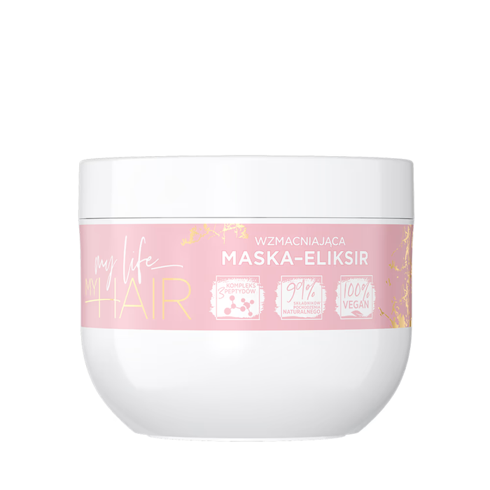 EVELINE COSMETICS MY LIFE MY HAIR, WZMACNIAJĄCA MASKA-ELIKSIR, 300 ML main product photo
