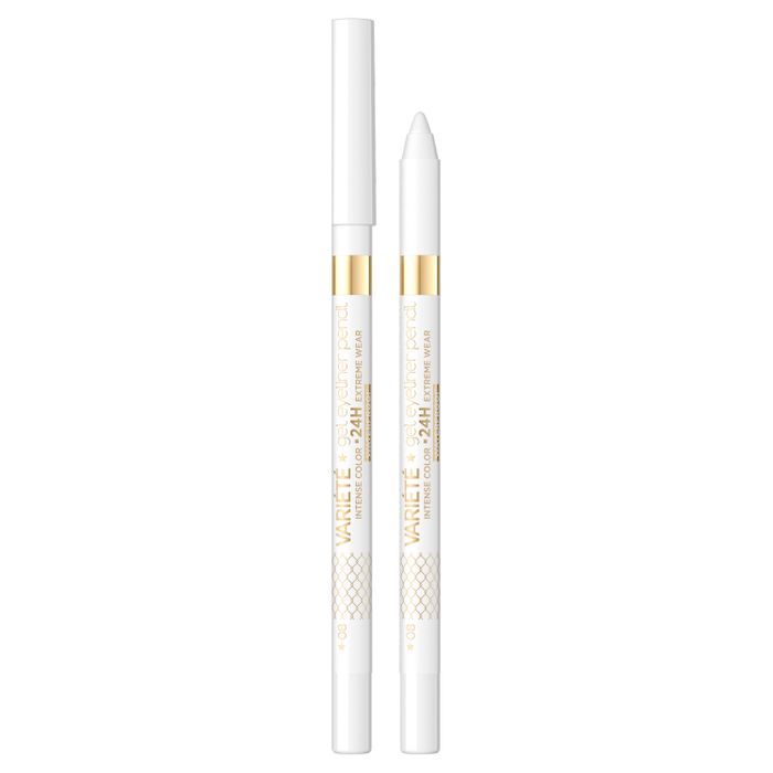 EVELINE Variété Wodoodporna żelowa kredka do oczu, nr 08 white 1 szt main product photo