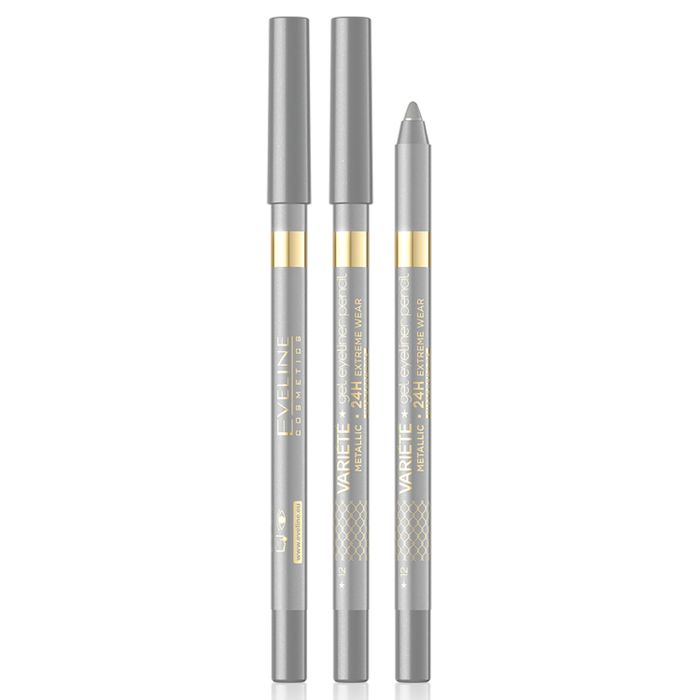 EVELINE Variété Wodoodporna żelowa kredka do oczu, nr 12 silver, 1 szt main product photo
