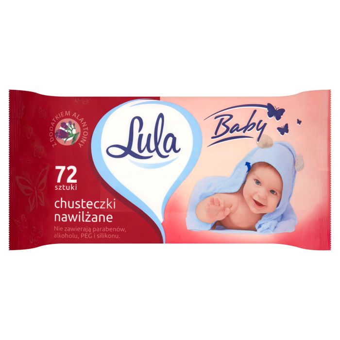 Lula Baby Chusteczki nawilżane z dodatkiem alantoiny 72 sztuki main product photo