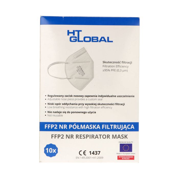 HTGLOBAL PÓŁMASKI FILTRUJĄCE MMW-1FFP2NR 10 SZTUK main product photo