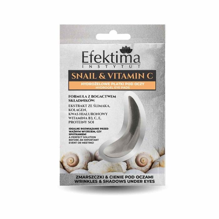 EFEKTIMA HYDROŻELOW PŁATKI POD OOCZY SNAIL&VIT.C 2szt main product photo
