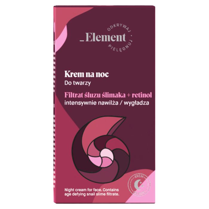 Element Krem na noc do twarzy filtrat śluzu ślimaka + retinol 50 ml main product photo