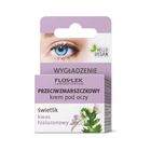 FLOSLEK Przeciwzmarszczkowy krem pod oczy ze świetlikiem i kwasem hialurionowym, 15 ml