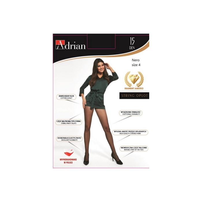 ADRIAN RAJS STRING NERO 15DEN 4 main product photo