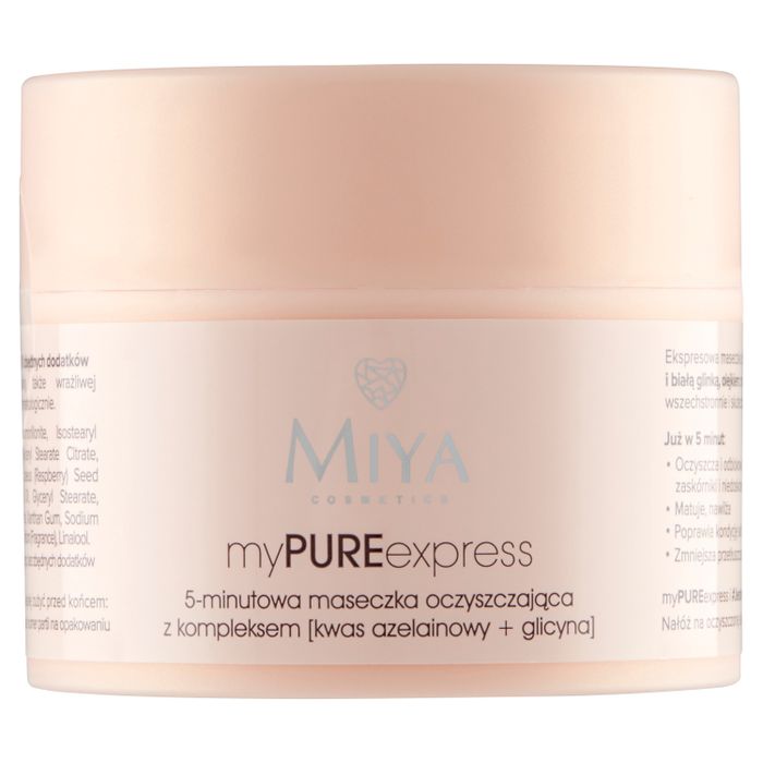 Miya MyPureExpress 5-minutowa maseczka oczyszczająca z kompleksem kwas azelainowy + glicyna 50 g main product photo