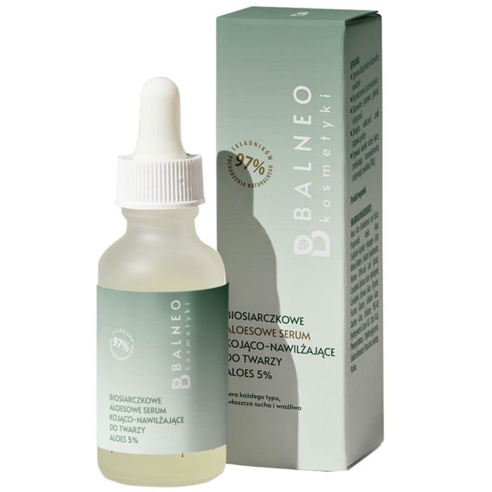 Balneokosmetyki Biosiarczkowe Aloesowe Serum do twarzy kojąco-nawilżające aloes 5% 30ml main product photo