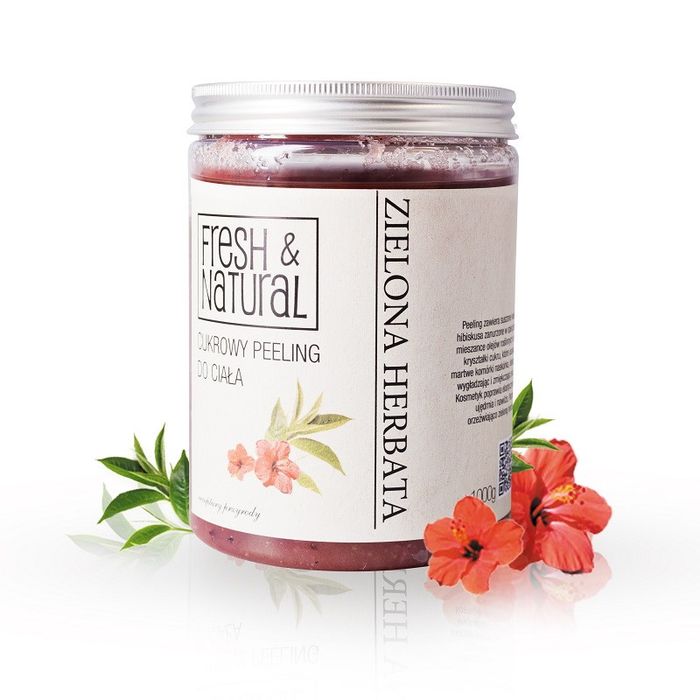 FRESH&NATURAL FN CUKROWY PEELING D/CIALA Z.HERB 1000G main product photo