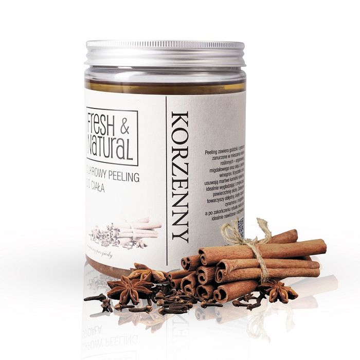 FRESH&NATURAL FN CUKR PEELING D/CIALA KORZENNY 1000G main product photo