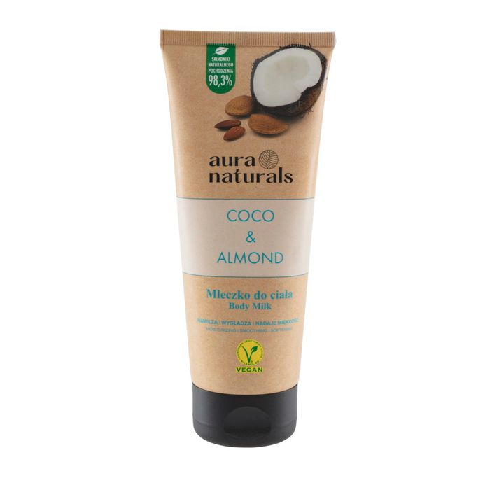 AURA NATURALS COCO&ALMOND BDY MILK 200ML main product photo