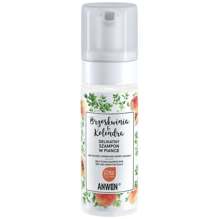 Anwen Brzoskwinia Kolendra szampon w piance 170 ml main product photo