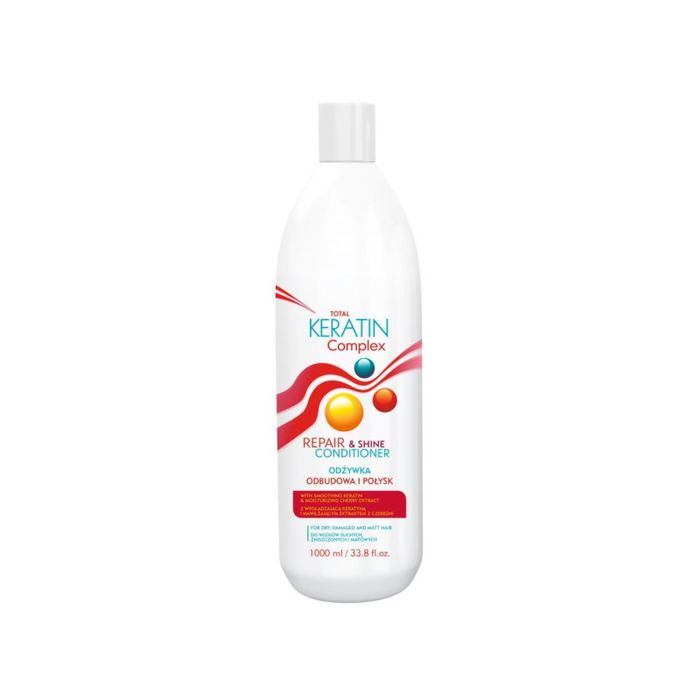 Total Keratin Complex odżywka do włosów suchych Odbudowa i Połysk 1L main product photo