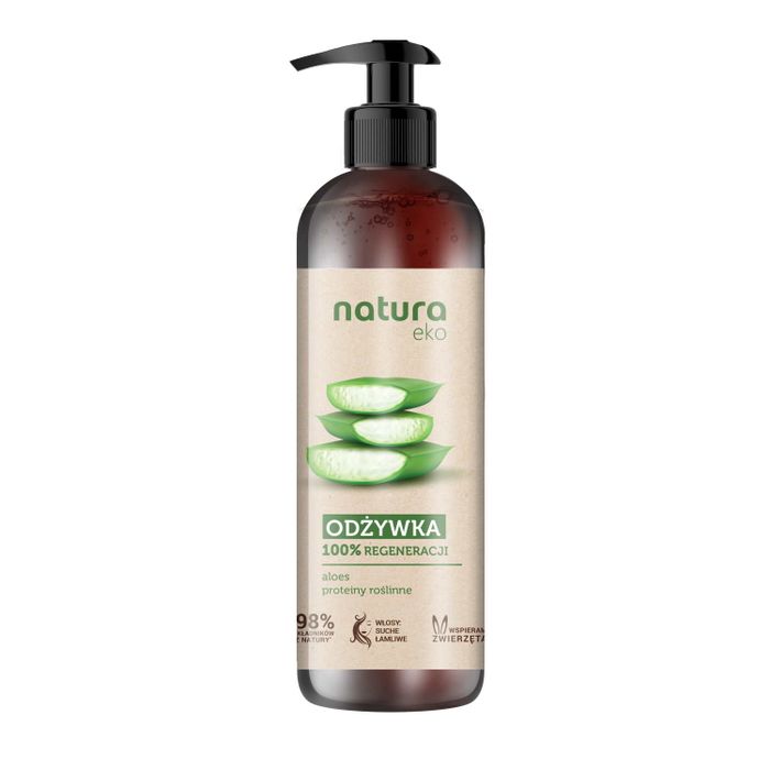 NATURA EKO ODŻYWKA DO WŁOSÓW - ALOES PROTEINY ROŚLINNE 280ML main product photo