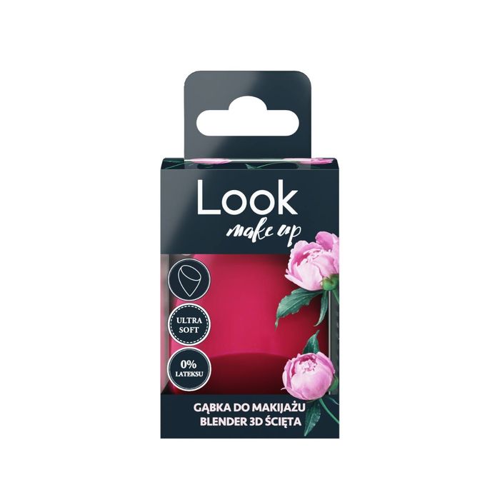 LOOK MAKEUP GĄBKA 3D ŚCIĘTA 1 SZT main product photo