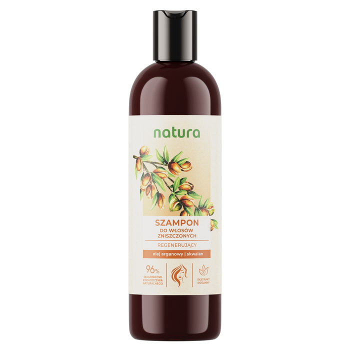 Natura szampon do włosów zniszczonych z olejek arganowym 380ml main product photo