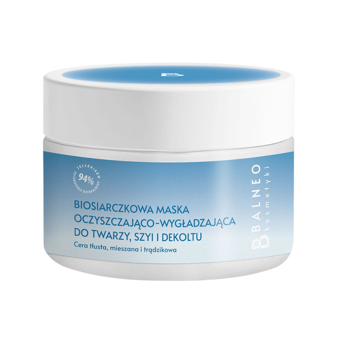 Balneokosmetyki biosiarczkowa maska oczyszczająco-wygładzająca do twarzy, szyi i dekoltu 150 ml main product photo