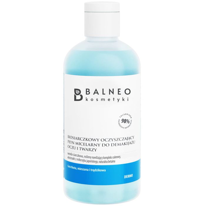 Blaneokosmetyki Biosiarczkowy oczyszczający płyn micelarny do demakijażu oczu i twarzy main product photo