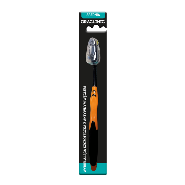 ORACLINIC szczoteczka do zębów - węglowo - wybielająca 1SZT main product photo