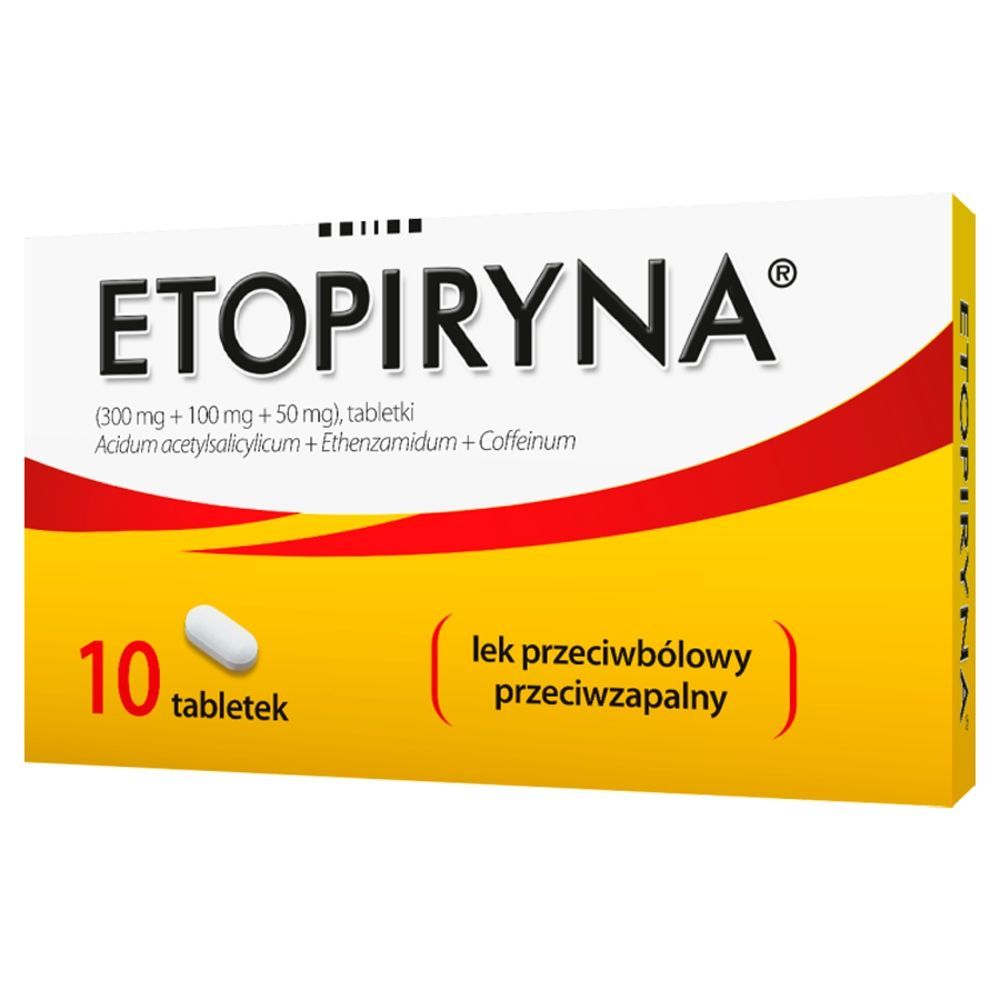 Etopiryna Polpharma 10 tabletek - lek przeciwbólowy i przeciwzapalny