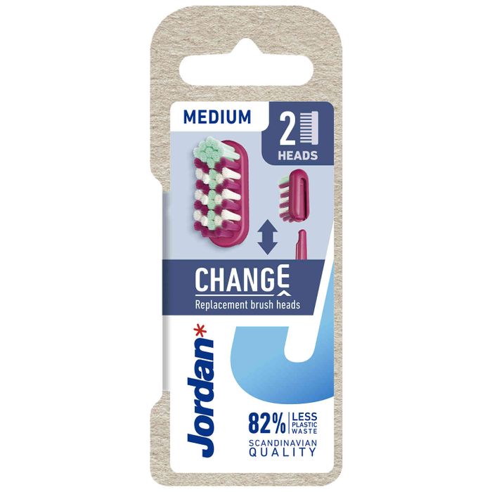 JORDAN końcówki do szczoteczki MEDIUM 2 SZT main product photo