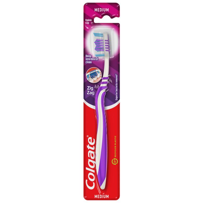 Colgate ZigZag Szczoteczka do zębów średnia MEDIUM 1 sztuka main product photo