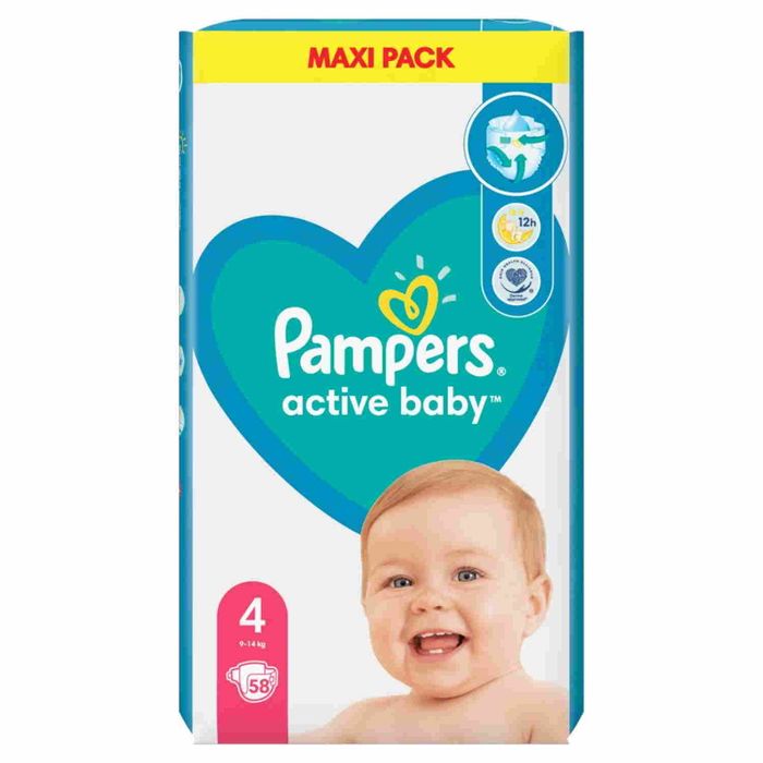 PAMPERS PAMPERS.PIELUCHY AC.BABY MP S4 9-14KG 58 main product photo