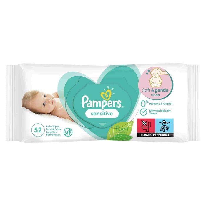 PAMPERS CHUST PIELEG SENSITIVE 52 main product photo