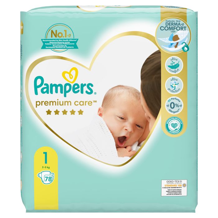 PAMPERS.PIELUCHY PR.CARE VP S1 2-5KG 78 main product photo